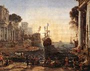 Claude Lorrain Ulysses Returns Chryseis to her Father vgh oil on canvas